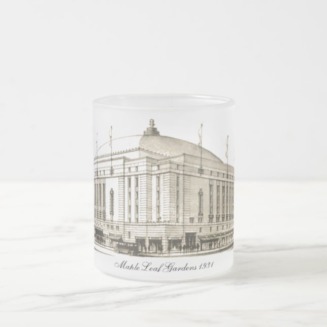 Caneca De Café Vidro Jateado Jardins de Folha de Maple 1931 (Centro)