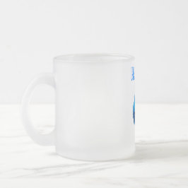 Caneca De Café Vidro Jateado Jogando cartas - Trio de Blazes do Halloween