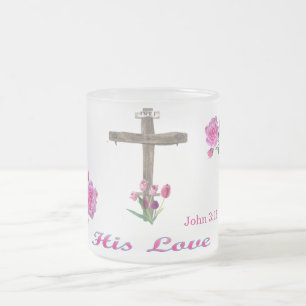 Caneca De Café Vidro Jateado John 3:16