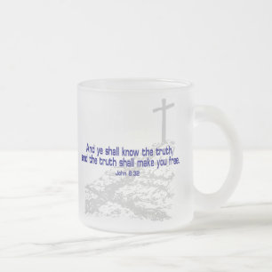 Caneca De Café Vidro Jateado John_8_32a, John_8_32a