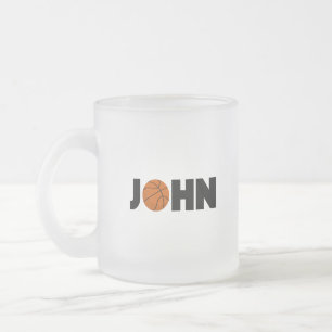 Caneca De Café Vidro Jateado John Basball