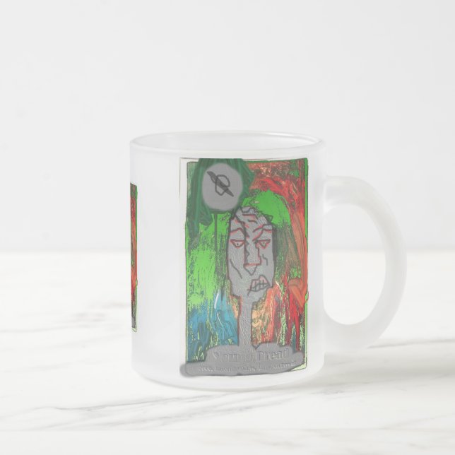 CANECA DE CAFÉ VIDRO JATEADO JOVEM DREAD GRAFF (Direita)