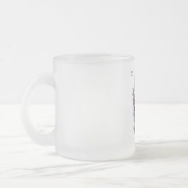 Caneca De Café Vidro Jateado Julho Larkspur Bloom - Presente de Aniversário Per
