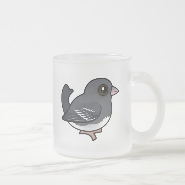 Caneca De Café Vidro Jateado Junco de olhos escuros (asa branca) (Direita)