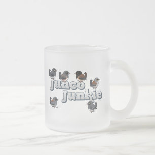 Caneca De Café Vidro Jateado Junco Junkie