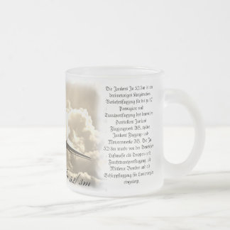 Caneca De Café Vidro Jateado Junkers Ju 52 Edel