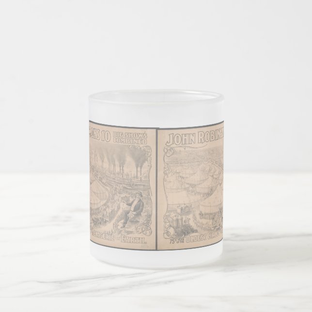 Caneca De Café Vidro Jateado Junte-se ao Circo! (Centro)