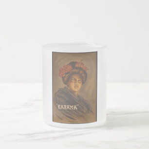 Caneca De Café Vidro Jateado Karama: Jogue Geisha Romance Japonês