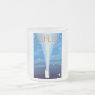 Caneca De Café Vidro Jateado Kepler - Exploração do Universo