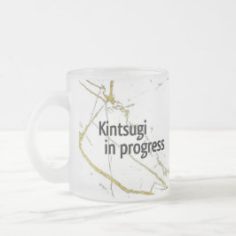 Caneca De Café Vidro Jateado Kintsugi mug crystal