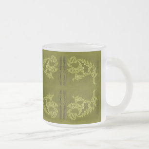 Caneca De Café Vidro Jateado Lacey Swimmer - Olive