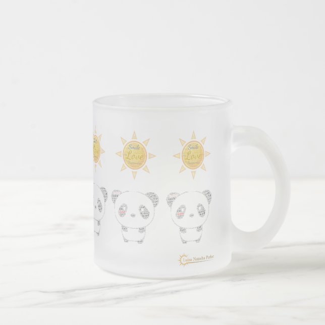 Caneca De Café Vidro Jateado Lâmpadas e Copas (Direita)