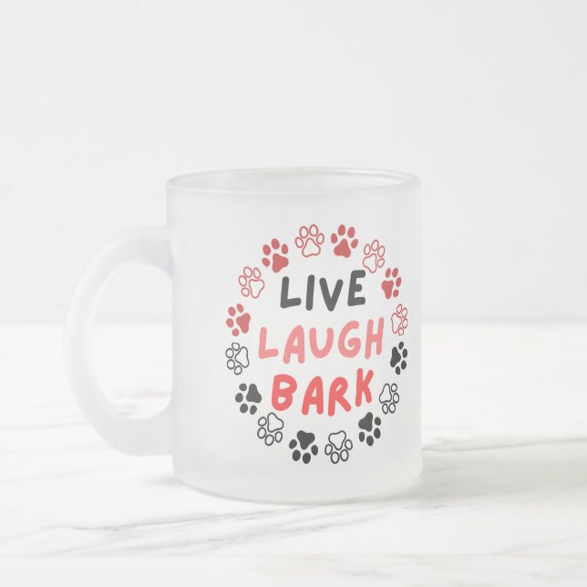 Caneca De Café Vidro Jateado Latido ao vivo (Esquerda)