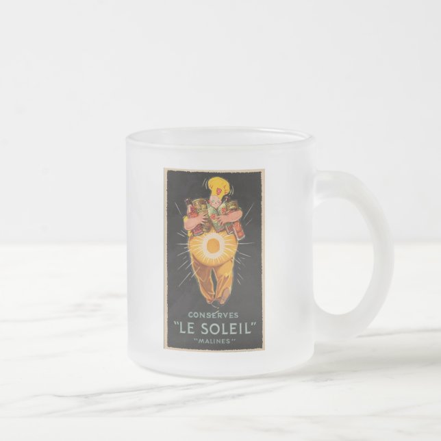 Caneca De Café Vidro Jateado Le Soleil (Direita)