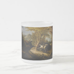 Caneca De Café Vidro Jateado Lenda do Fantasma de Halloween do Cavaleiro Sem Ca