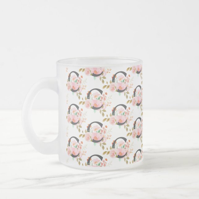 Caneca De Café Vidro Jateado Letter C (Esquerda)