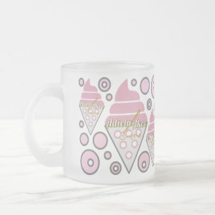 Caneca De Café Vidro Jateado Licorice Mug, Sorvete irresistível - Adiela Akoo