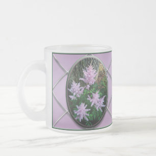 Caneca De Café Vidro Jateado Lilac Butterfly Flower Mugs Personalizáveis