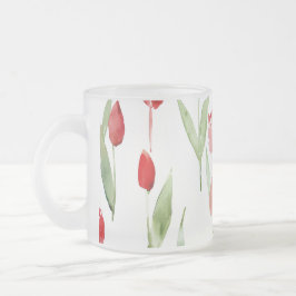 Caneca De Café Vidro Jateado Lilac Garden Glass"