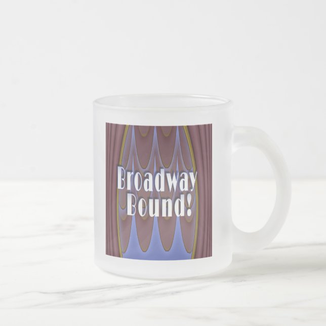 Caneca De Café Vidro Jateado Limite de Broadway! (Direita)