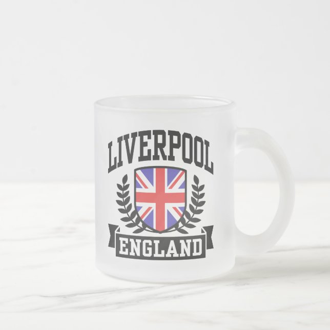 Caneca De Café Vidro Jateado Liverpool England (Direita)