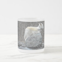 Caneca De Café Vidro Jateado Lobo
