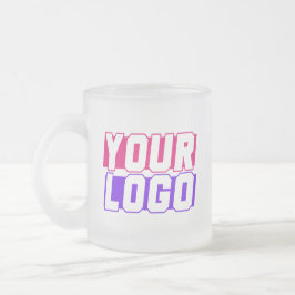 Caneca De Café Vidro Jateado Logotipo personalizado Mug de vidro do fosco Perso