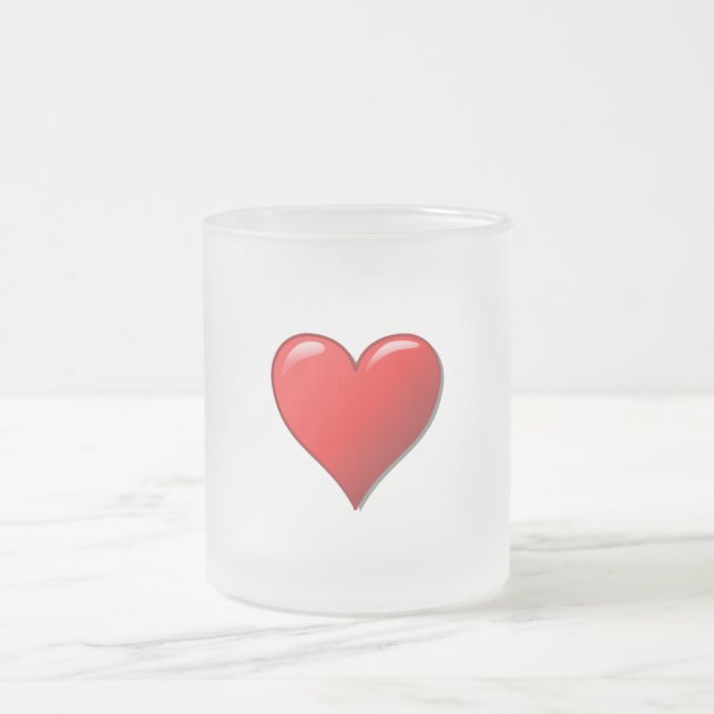 Caneca De Café Vidro Jateado Love Mug (Centro)