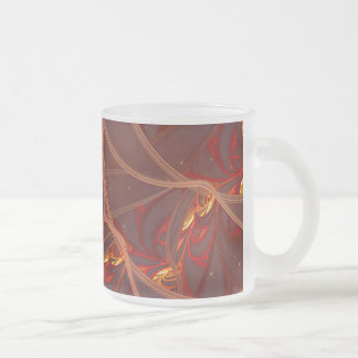 Caneca De Café Vidro Jateado Lua vermelha impetuosa