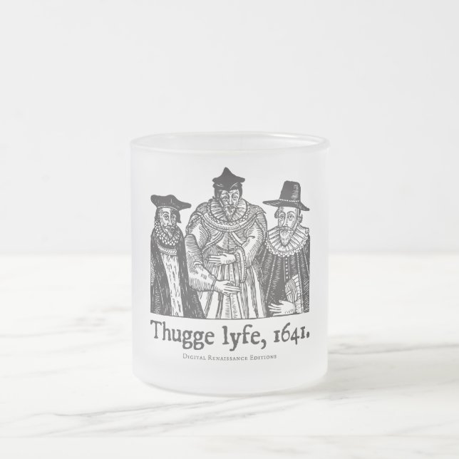 Caneca De Café Vidro Jateado Lyfe de Thugge (caneca) (Centro)