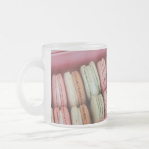 Caneca De Café Vidro Jateado Macaron Mug