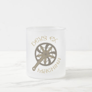 Caneca De Café Vidro Jateado Machina ex de Deus