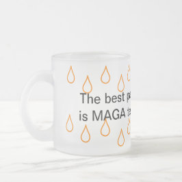 Caneca De Café Vidro Jateado MAGA Lágrimas de 10 oz - Fosco