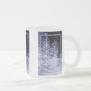 Caneca De Café Vidro Jateado Magic Winter Night Mug