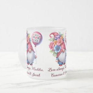 Caneca De Café Vidro Jateado Mágico Gnomo Encantador Dia das Mães Personalizado