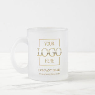 Caneca De Café Vidro Jateado Marca personalizada do logotipo da empresa