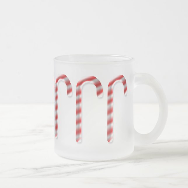 Caneca De Café Vidro Jateado Marcha dos bastões de doces (Direita)
