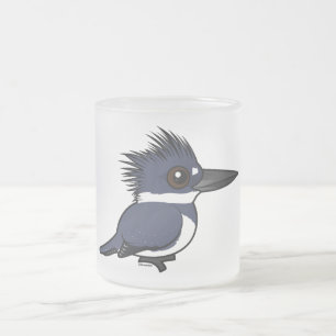 Caneca De Café Vidro Jateado Martinho pescatore cercado de Birdorable (homem)