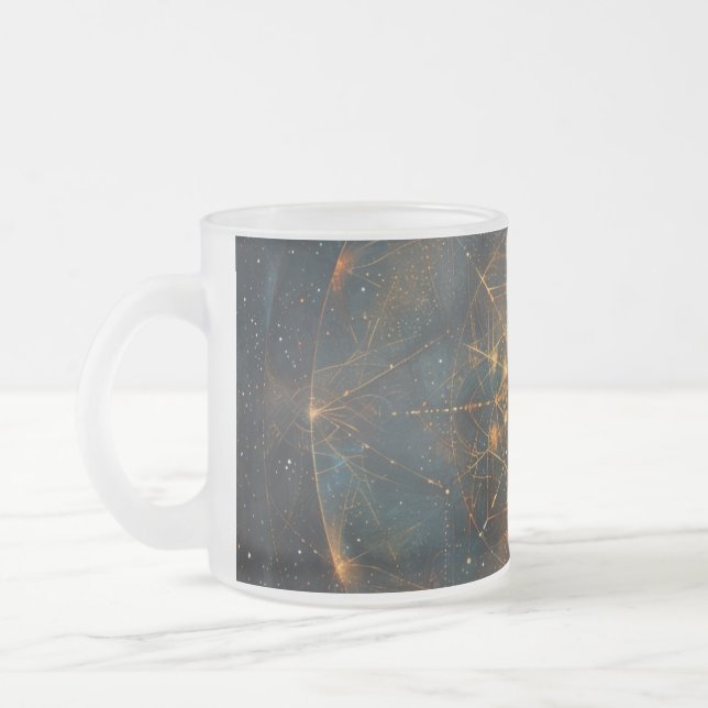 Caneca De Café Vidro Jateado Matriz de Sigilo (Esquerda)