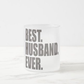 Caneca De Café Vidro Jateado Melhor. Marido. Nunca