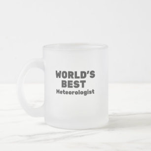 Caneca De Café Vidro Jateado Melhor Meteorologista do Mundo