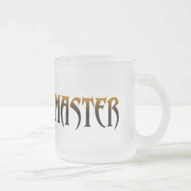 Caneca De Café Vidro Jateado mestre (Direita)