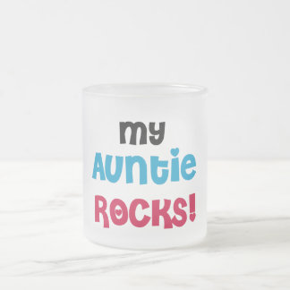 Caneca De Café Vidro Jateado Meu Auntie Rocha Camiseta e presentes