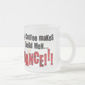 Caneca De Café Vidro Jateado meu café…