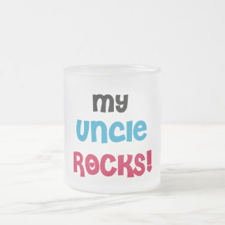 Caneca De Café Vidro Jateado Meu tio Rocha T-shirt e presentes