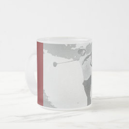 Caneca De Café Vidro Jateado Meu Treinador de Golfe Favorito