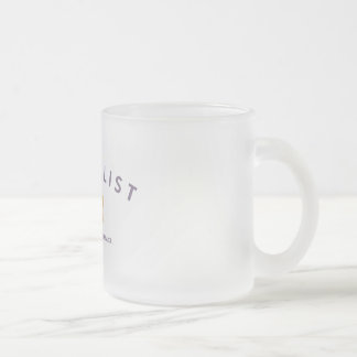 Caneca De Café Vidro Jateado Mindfulist caneca do vidro de fosco de 10 onças