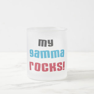Caneca De Café Vidro Jateado Minha Gama Rocks T-shirts e presentes