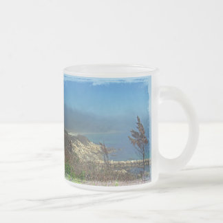 Caneca De Café Vidro Jateado Misty Morning em Nobska Point - MÃES de Cape Cod
