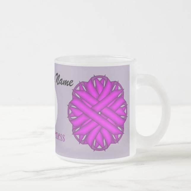 Caneca De Café Vidro Jateado Modelo da Frota Roxa por Kenneth Yoncich (Direita)